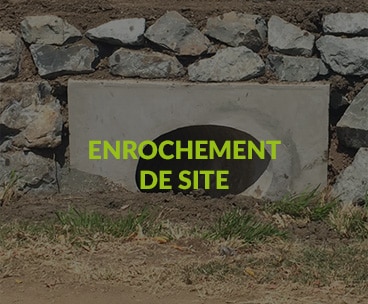 Enrochement de site — Entreprise PIERRE F