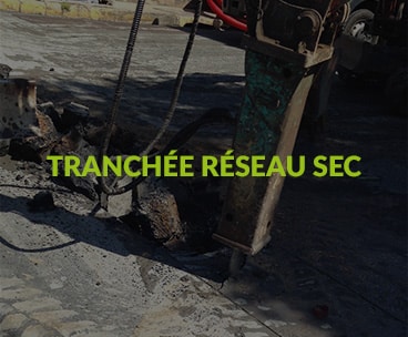 Tranchée réseau sec — Entreprise PIERRE F